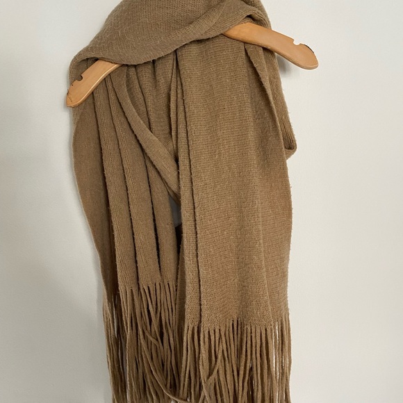 Free people chunky cotton/cashmere blend scarf 🧣 SUPER SOFT! - Picture 3 of 5